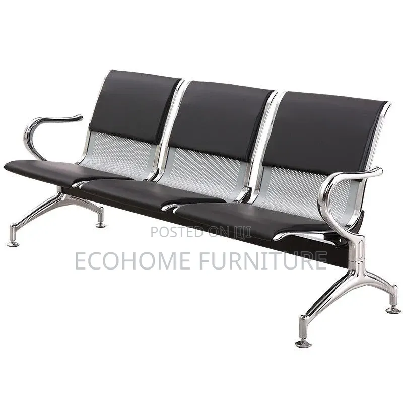 Visitor Chair. Office 3 Seater Chair Padded Seat