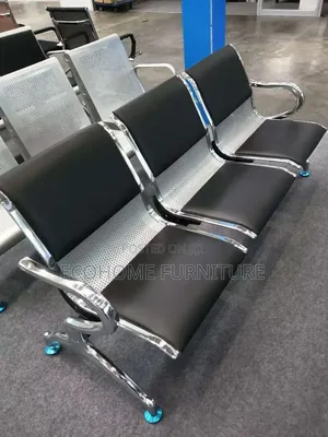 Visitor Chair. Office 3 Seater Chair Padded Seat