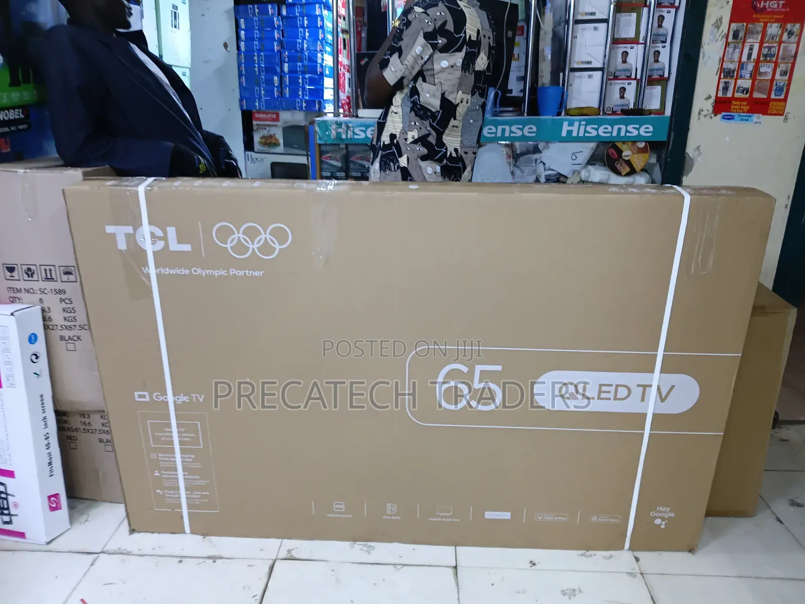 TCL 65" QLED Google TV With HDR Dolby Audio