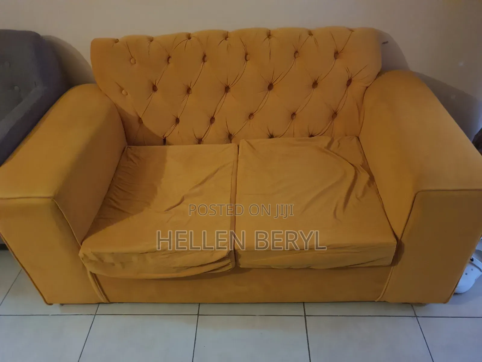 Mustard Yellow 2 Seater