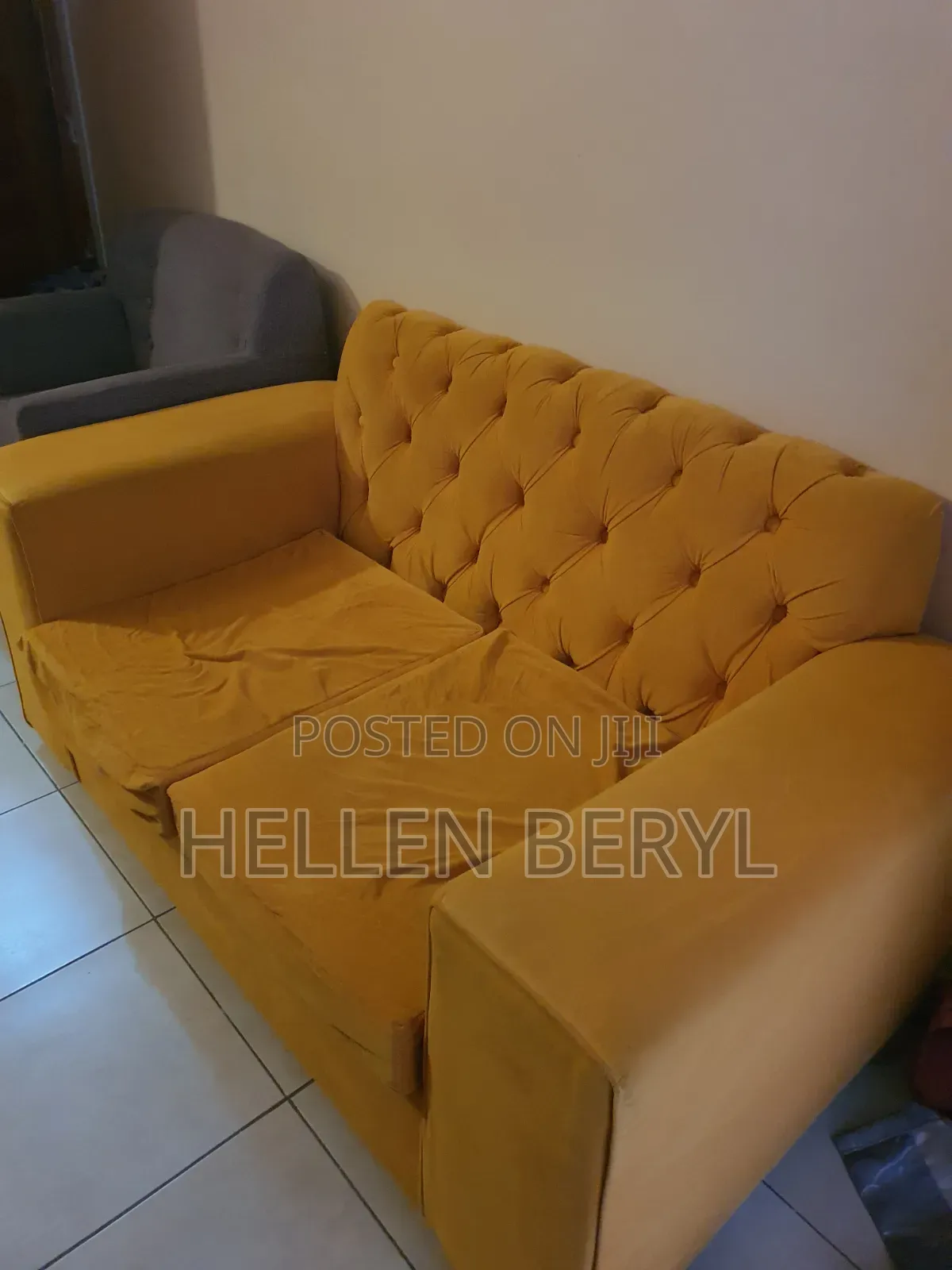 Mustard Yellow 2 Seater