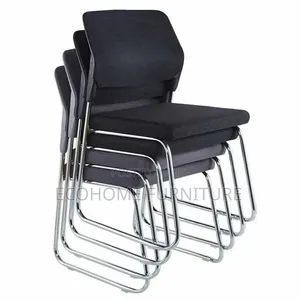 Visitor Chair. Mesh Office Chair Mid-Back and Stackable