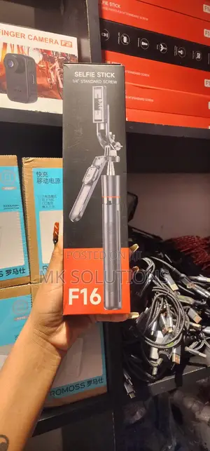 F16 Selfie Stick 1.7m Stainless Steel Rod Tripod