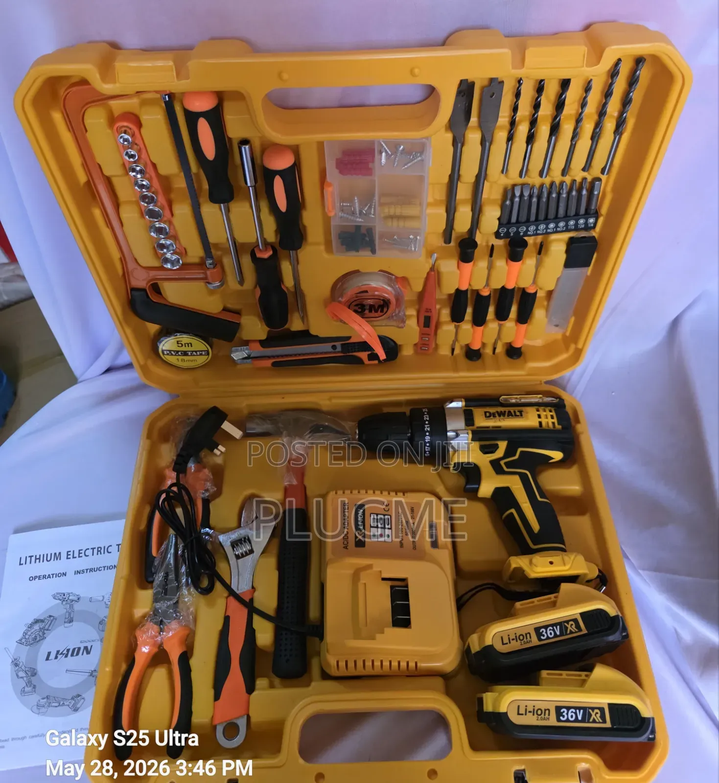 Professional 36V Dewalt Cordless Drill Set
