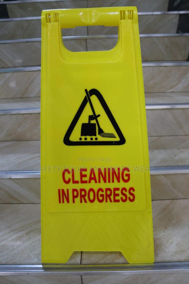 Caution Board Cleaning in Progress