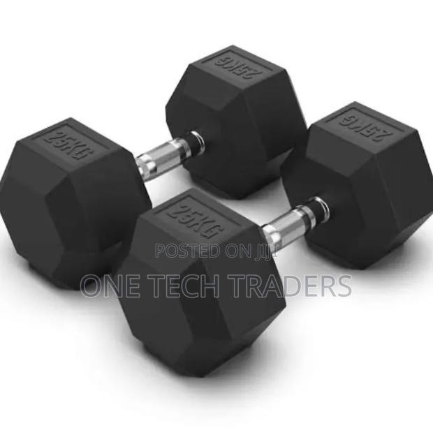 25 KGS Hexagonal Dumbbells
