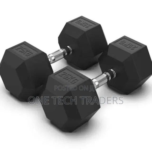 25 KGS Hexagonal Dumbbells