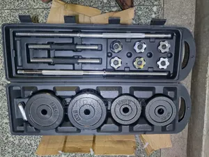 50kg Dumbbel With Barbell and a Case