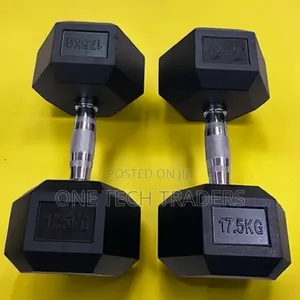 Hexagonal Dumbbells 17.5kgs - Pair