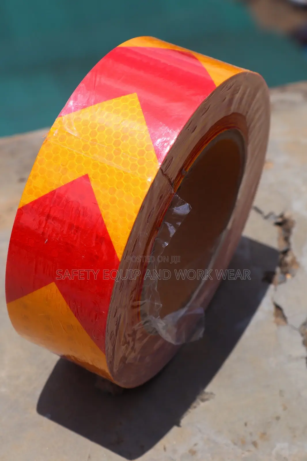 Adhesive Yellow Red Tape
