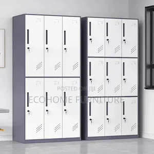Cabinet. Door Steel Office Locker Cabinet – Lockable Storage Locker