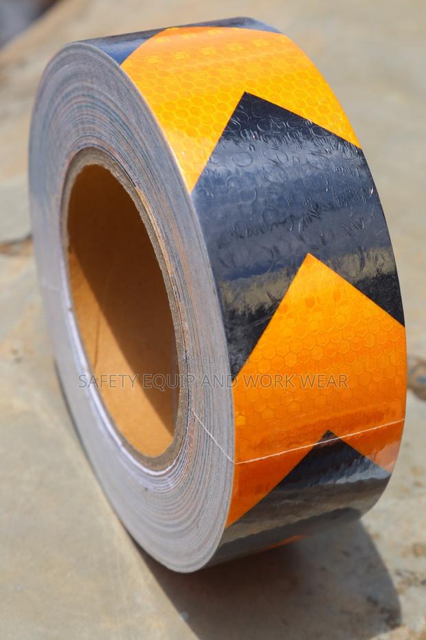 Adhesive Yellow Black Tape - main view