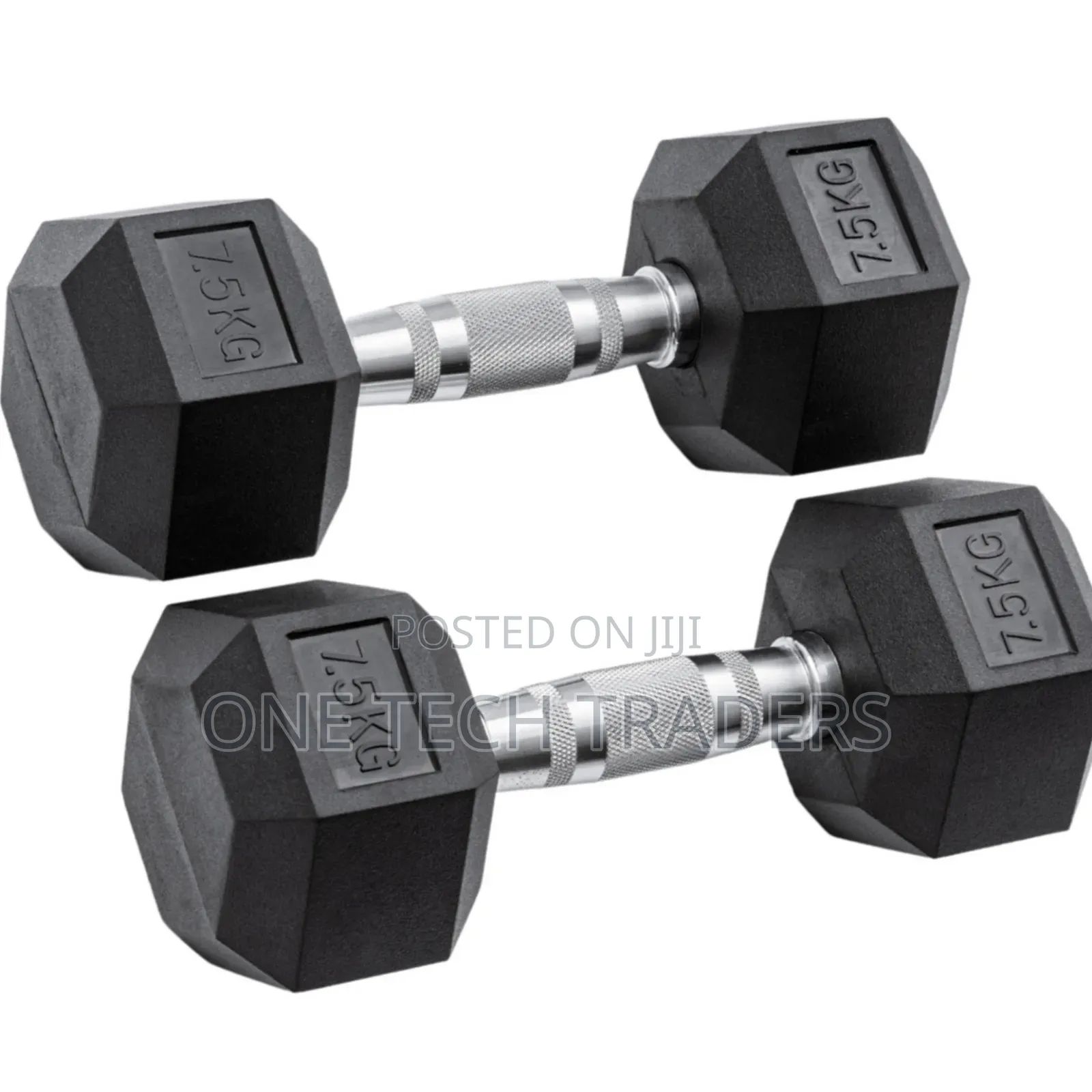 Hexagonal Dumbbells 7.5kgs  Sold as Pair