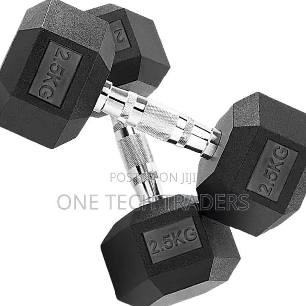 Hexagonal Dumbbells 2.5kgs  Pair