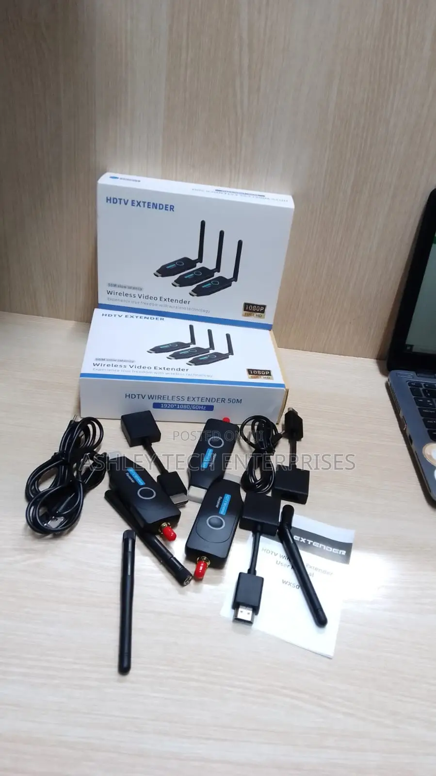 Pro Edition 50M Wireless HDMI Video Extender–Business Presentation Kit