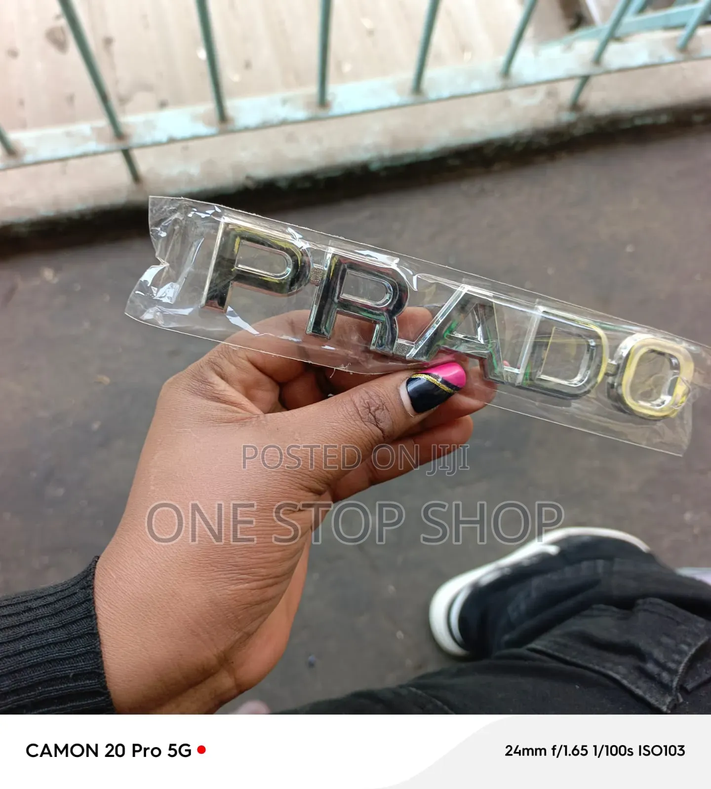 3D Replacement PRADO Adhesive Stick on Chrome Boot Badge