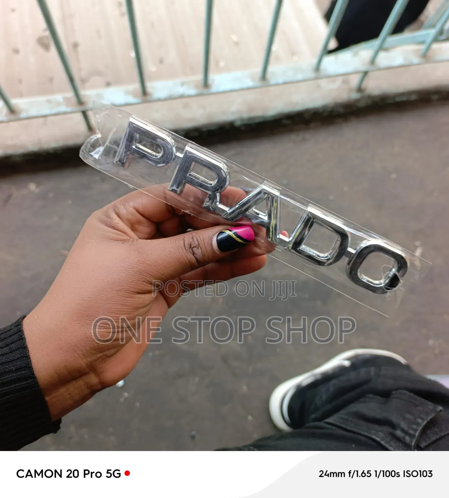 3D Replacement PRADO Adhesive Stick on Chrome Boot Badge