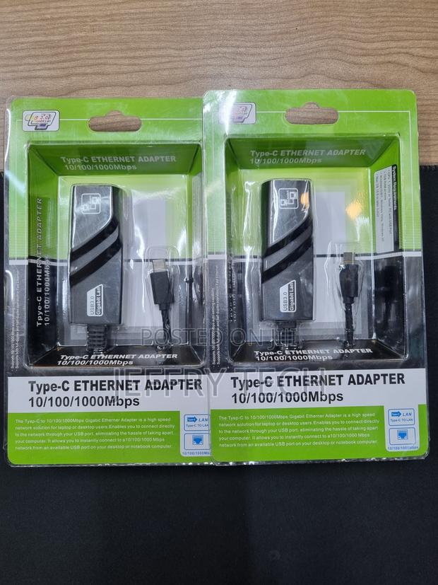 Type-C Ethernet AdapterMbps) Provides a High-Speed Wired - main view