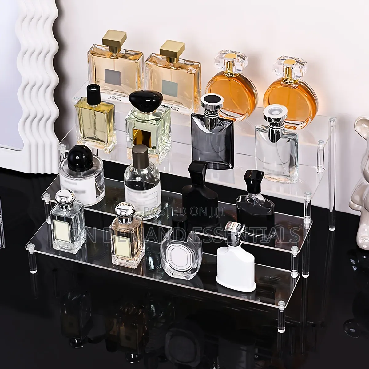 Clear 5-Tier Acrylic Perfume Display Stand