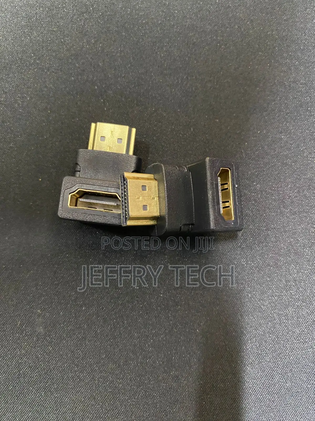 HDMI Adapter Connectors, Including 90-Degree Right-Angle Male-to-Femal