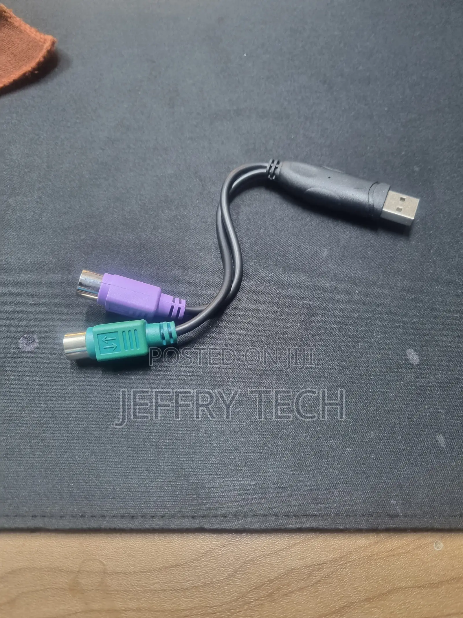 USB Type-a Two PS/2 Female Ports Purple for Keyboard, Green for Mouse