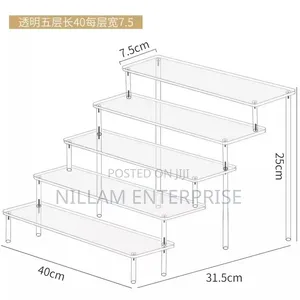 Clear 5-Tier Acrylic Perfume Display Stand*