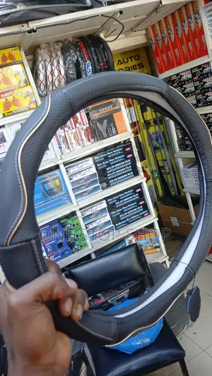 Microfiber Leather Textured Grip Sport Steering Wheel Cover Anti Slip