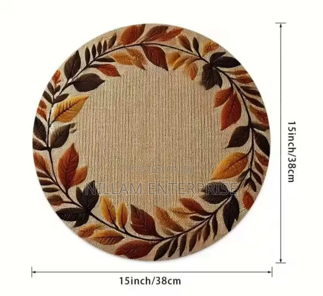 Non-Woven Round Placemat Kitchen Dinning Table Mat