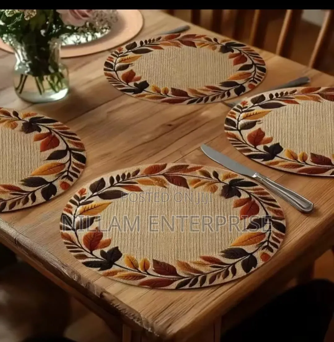 Non-Woven Round Placemat Kitchen Dinning Table Mat