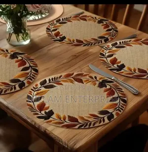 Non-Woven Round Placemat Kitchen Dinning Table Mat