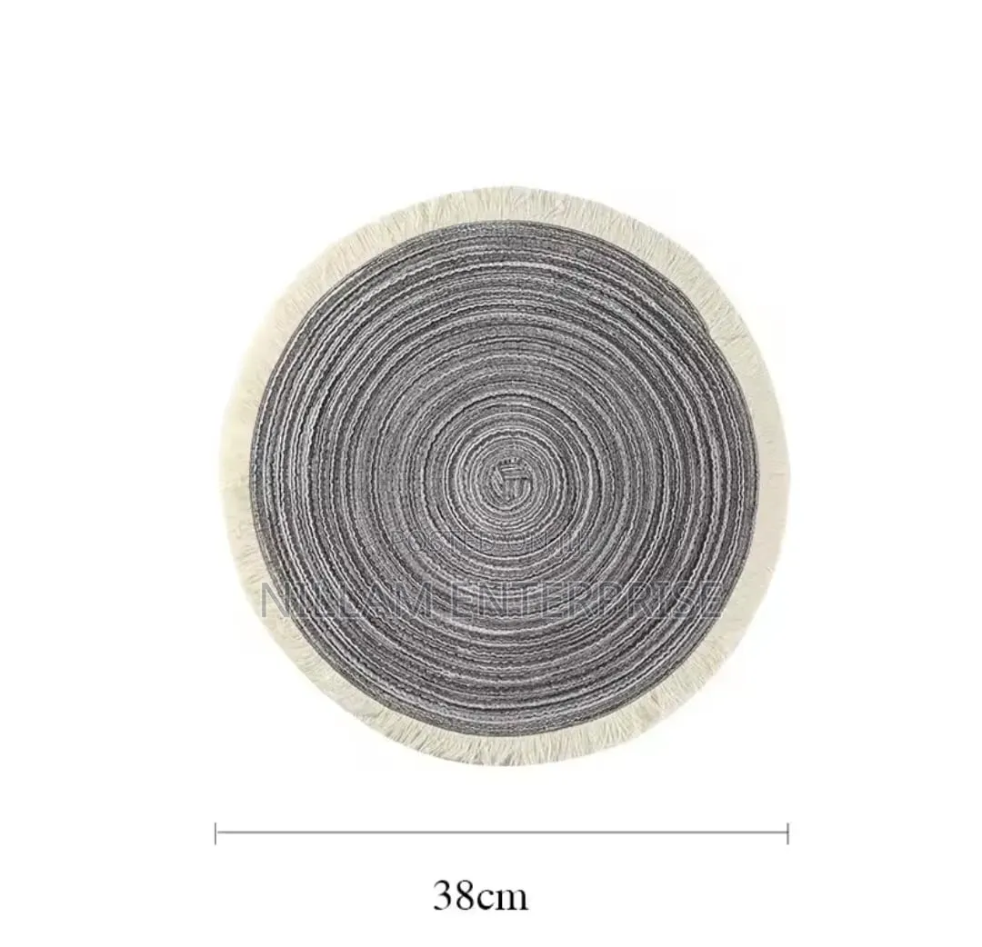 Woven Round Braided Environmentally Friendly Table Placemats