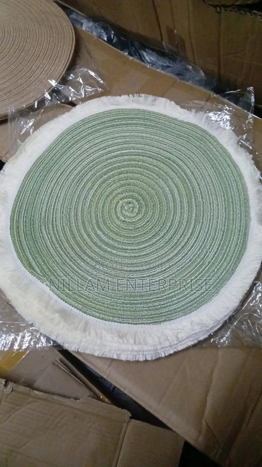 Woven Round Braided Environmentally Friendly Table Placemats