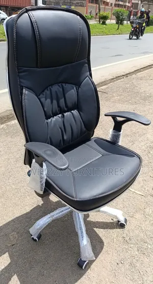 High -Back Office Chair _Leather Premium