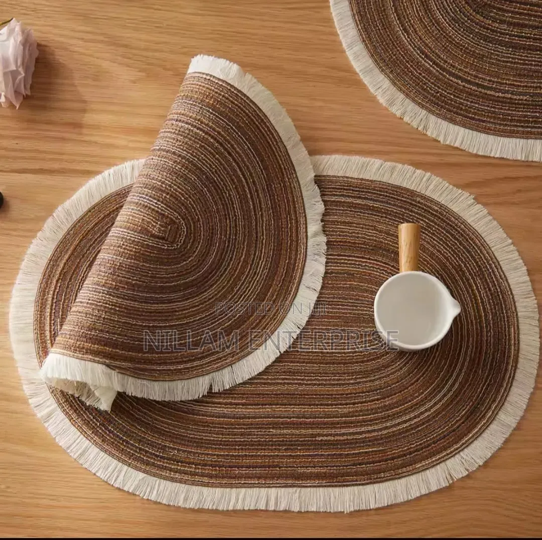 High Quality Oval Cotton Braided Table Placemats.