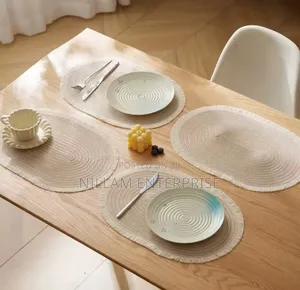 High Quality Oval Cotton Braided Table Placemats.