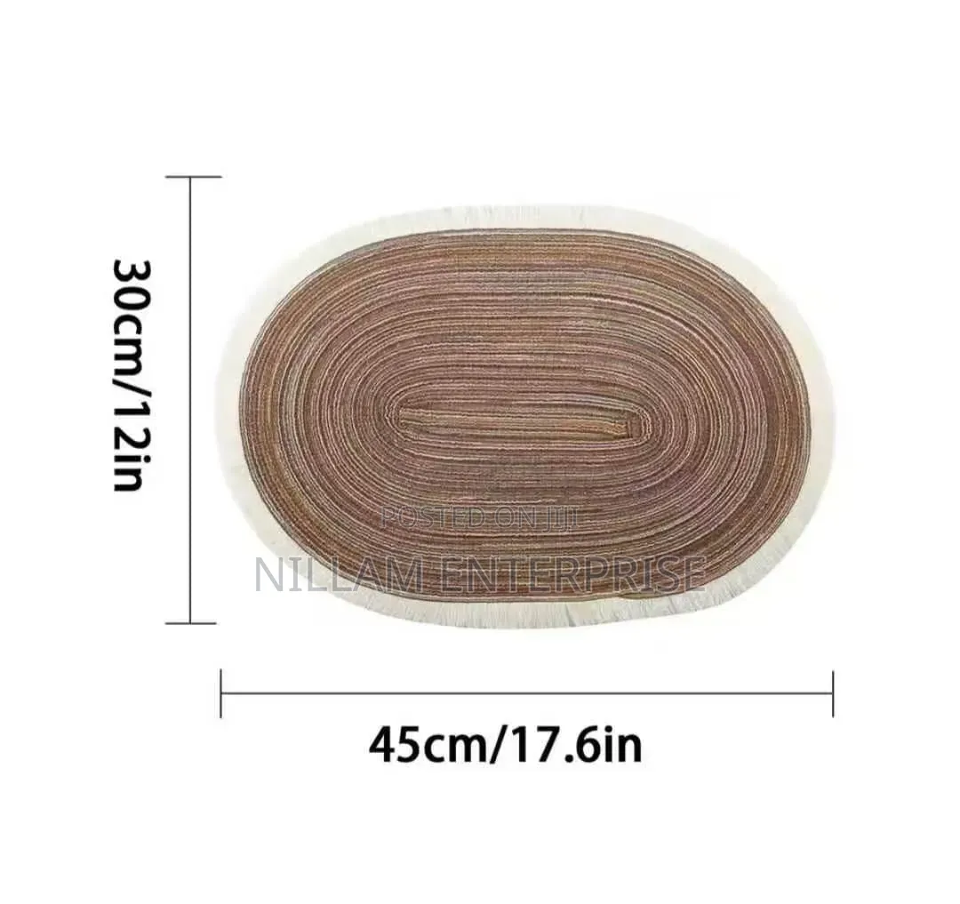 High Quality Oval Cotton Braided Table Placemats.