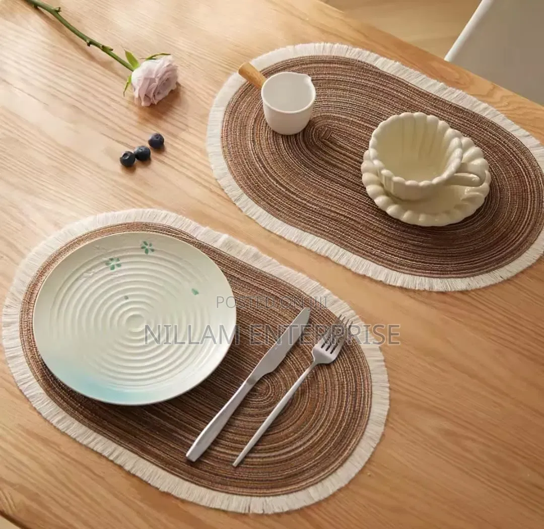 High Quality Oval Cotton Braided Table Placemats.