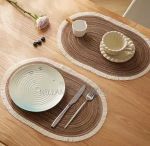 High Quality Oval Cotton Braided Table Placemats.