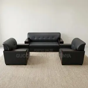 Leather Executive Lobby Sofa-5 Seater