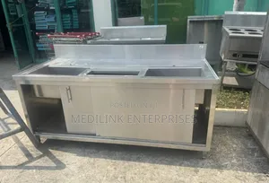 Stainless Modern Hygienic Storage 5ft Cabinets