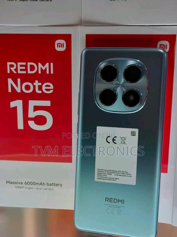 New Xiaomi Redmi Note 15 128 GB Black - thumbnail 2