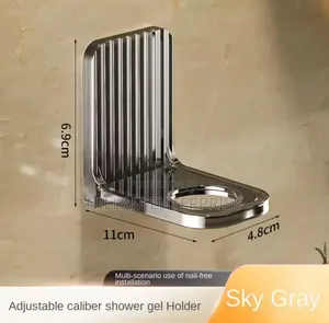 WALL Mounted Shower Gel Bottle Rack Holders 5pc