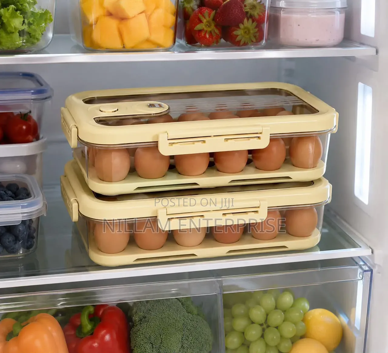 24 PCS Egg Storage Box,