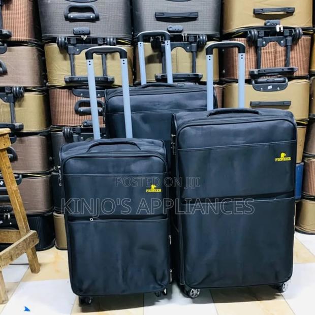 3 in 1 Fabric Laxurious Suitcase Briefcase Travel Bag - thumbnail 2