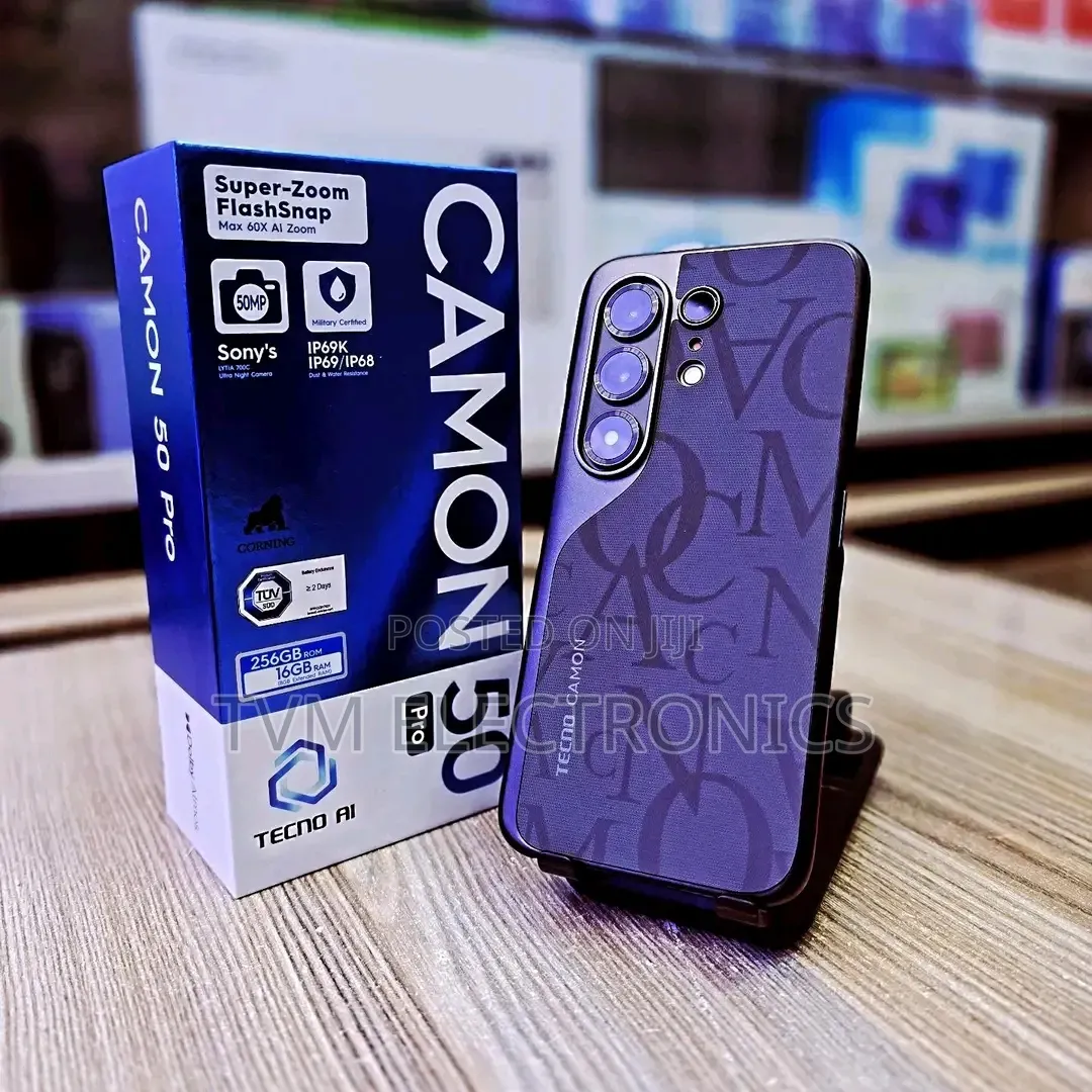 New Tecno Camon 50 Pro 256 GB Black