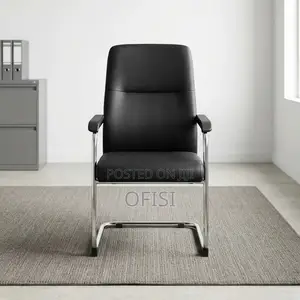 Office Chair; Ergonomic Leather Guest Chair