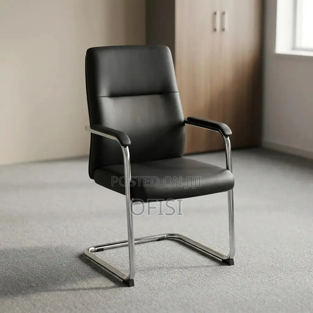 Office Chair; Ergonomic Leather Guest Chair