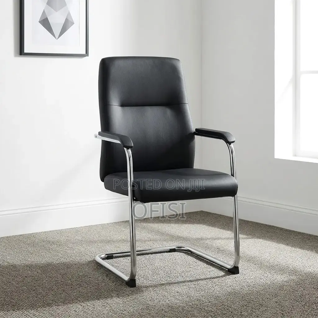 Office Chair; Ergonomic Leather Guest Chair