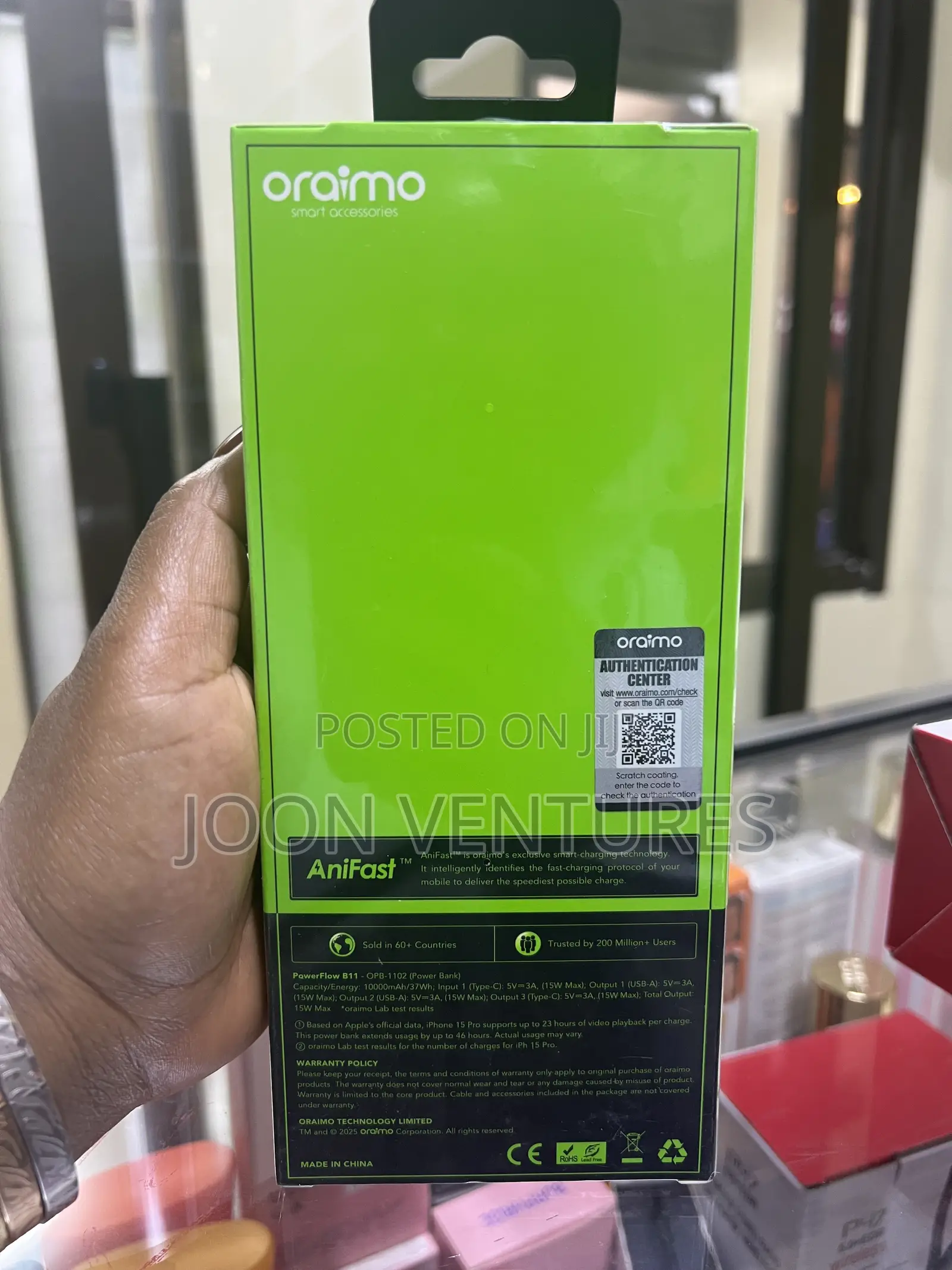 Oraimo PowerFlow B11 10,000mah Power Bank