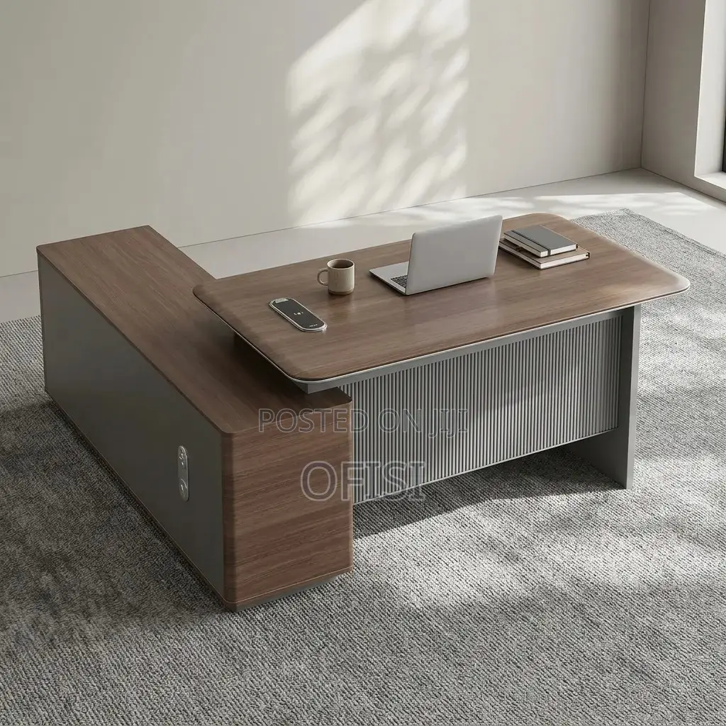 Office Desk; 1600mm Executive L-Shape Desk